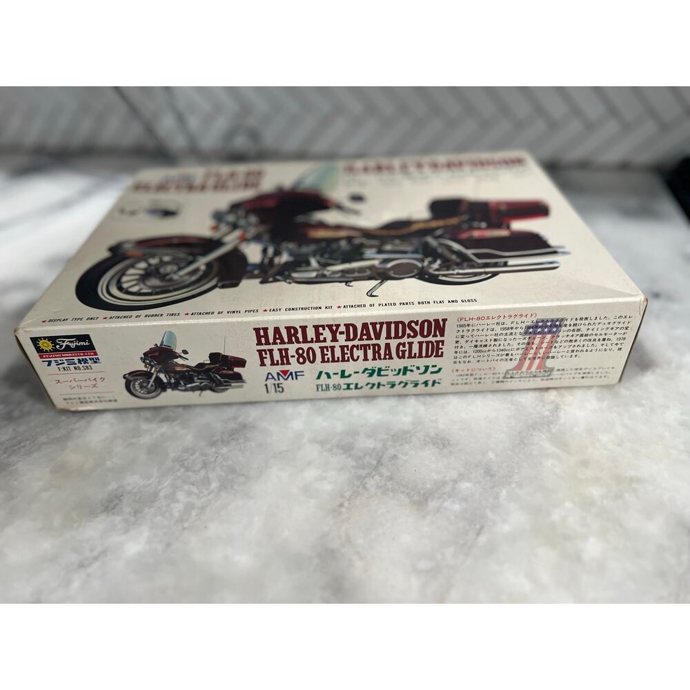 Vintage Fujimi 1/5 Harley Davidson FLH-80 Electra Glide Model Kit Unbuilt
